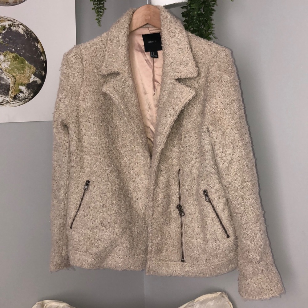 cream stylish jacket